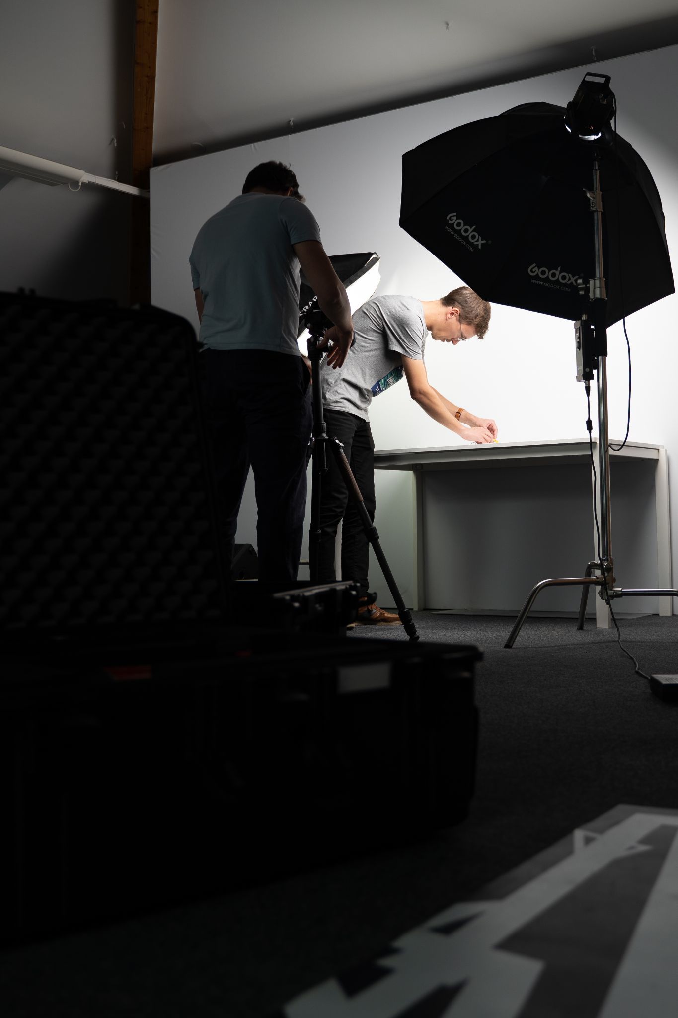 Setup studio et préparation lumière