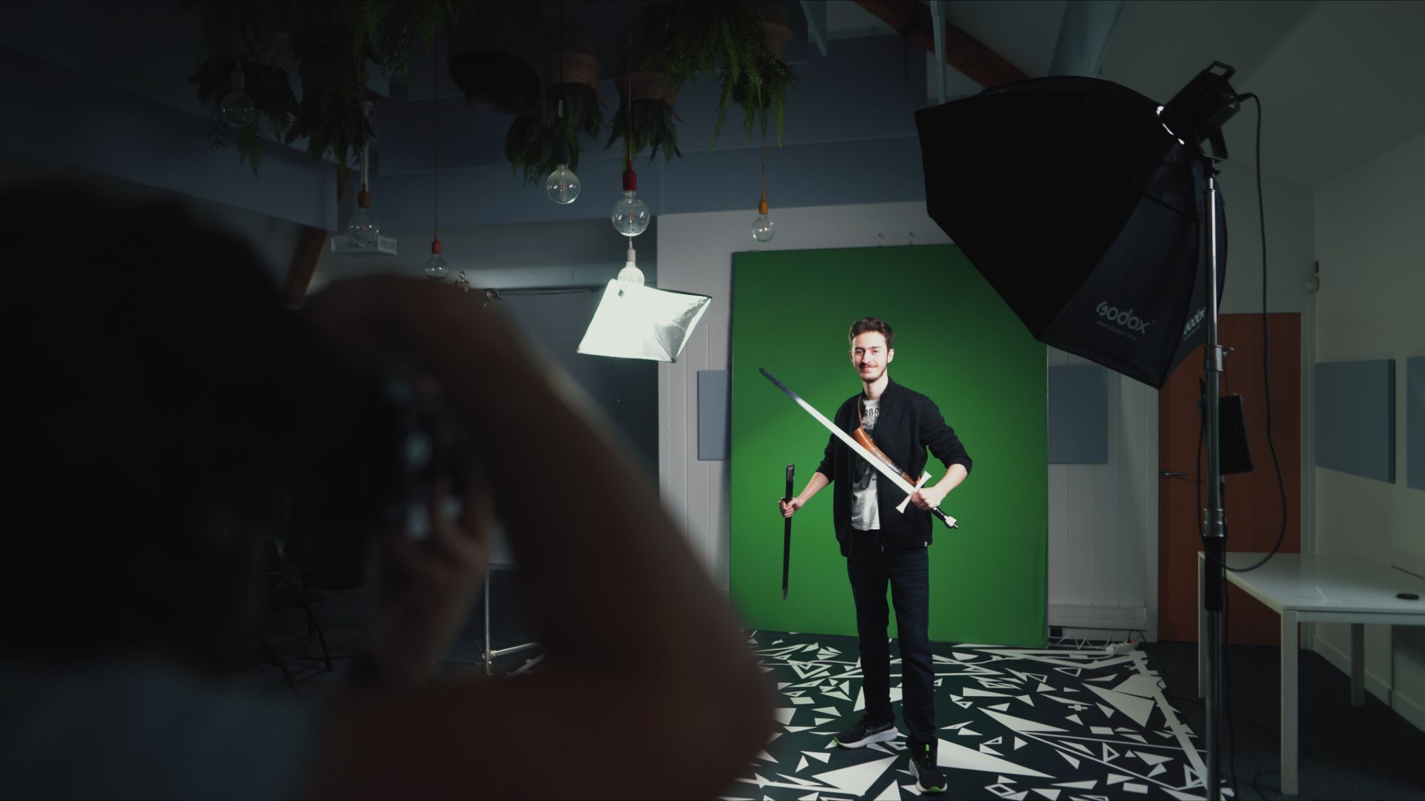 Studio fond vert et incrustation